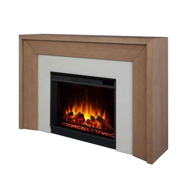 Real Flame Brooks 64 in. Freestanding Grand Electric Fireplace in