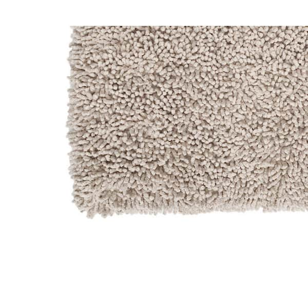 StyleWell Biscuit 25 in. x 40 in. Non-Skid Cotton Bath Rug