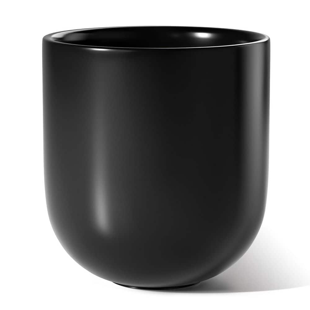 Ceramic Planter Pots with Drainage Holes and Rubber Plugs for Indoor (12.0 in. W x 12.2 in. H), Black price history on PriceWatchPro