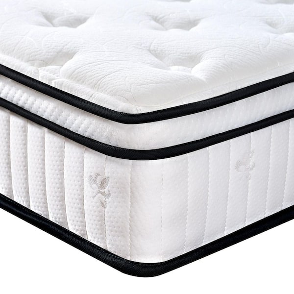 King Size Hybrid Medium Firm Support 10 in. Mattress, Memory Foam & Individually Pocketed Springs