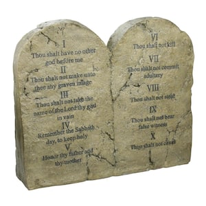18 in. H 10 Commandments Sculptural Tablet