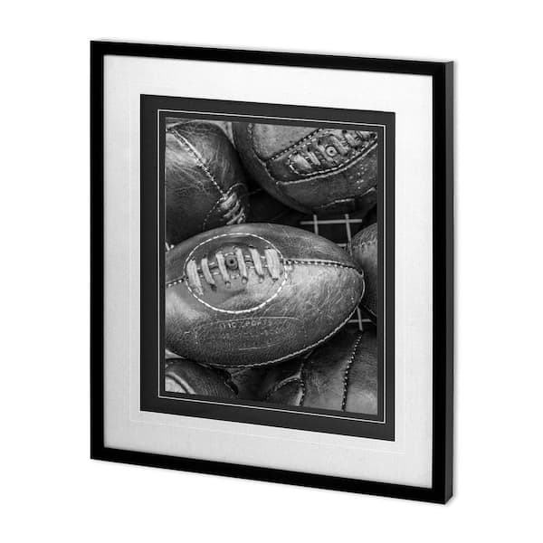Vintage Sport-Rugby 1 Black Framed Wall Art 30.25 in. x 26.5 in.