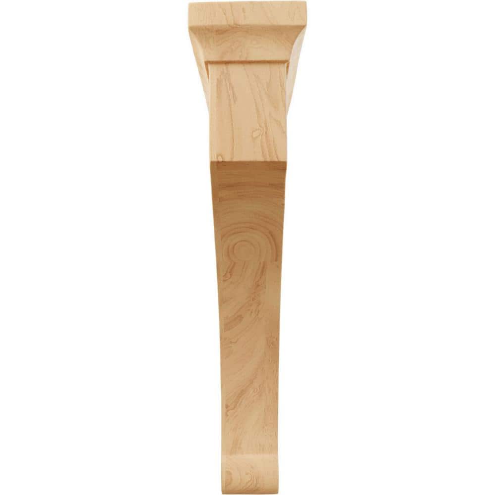 Extra Large Red Oak Wood Corbel Bracket, 2.5"W x 8"D x 12"H