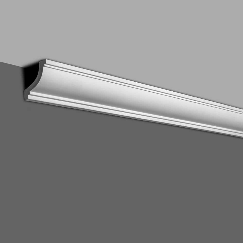 6-inch Primed Polyurethane Crown Moulding Sample