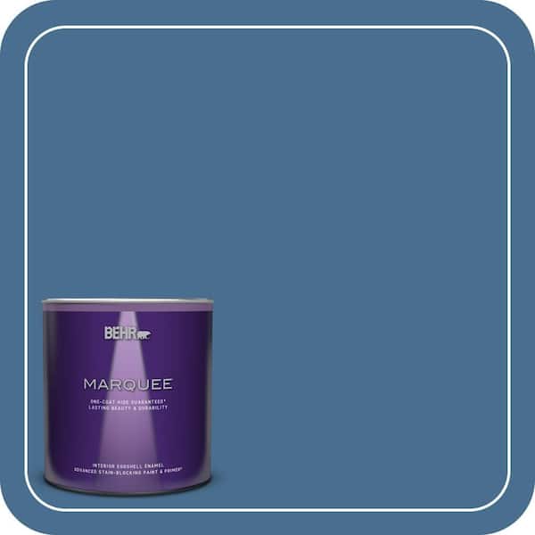BEHR MARQUEE 1 qt. #M510-5 Sailors Bay One-Coat Hide Eggshell Enamel Interior Paint & Primer