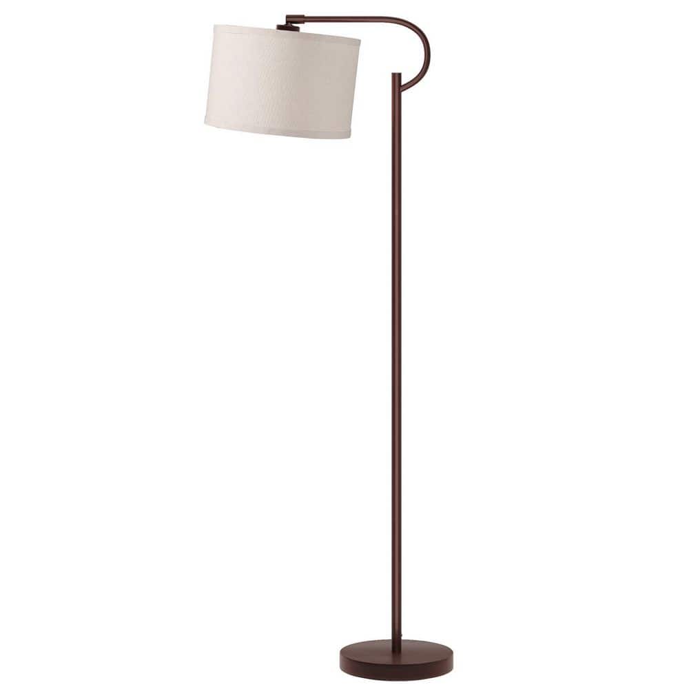 63 in. Brown Arc Floor Lamp for Living Room, Dimming Standing Lamp with Linen Shade, Tall lamp with 3-Color Temps LED price history on PriceWatchPro