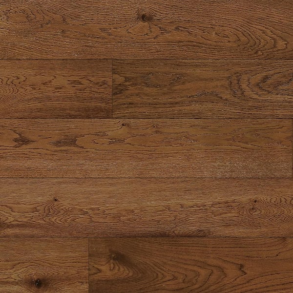 SELKIRK FLOORS Rusted Wessling 1/4 in. T x 7.5 in. W Click Lock Wire Brushedf Engineered Hardwood Flooring (23.32 sq.ft./case)