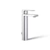 KOHLER Parallel Tall Single-Handle Single Hole Bathroom Faucet in Polished Chrome K-23475-4-CP