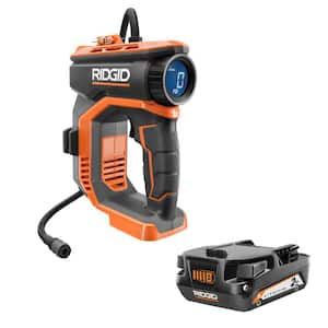 18V Cordless Digital Inflator with 18V 2.0 Ah Lithium-Ion Battery