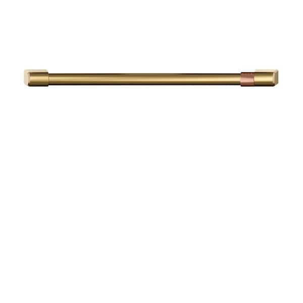 27 in. Single Wall Oven Handle Kit in Brushed Brass
