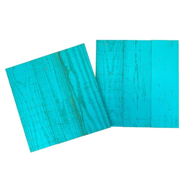 WellDone Thermo-Treated 1/2 in. x 16 in. x 16 in. Barn Wood Wall Decorative Panel / Picture Frame (4 Sq. Ft. per 2-Pack)