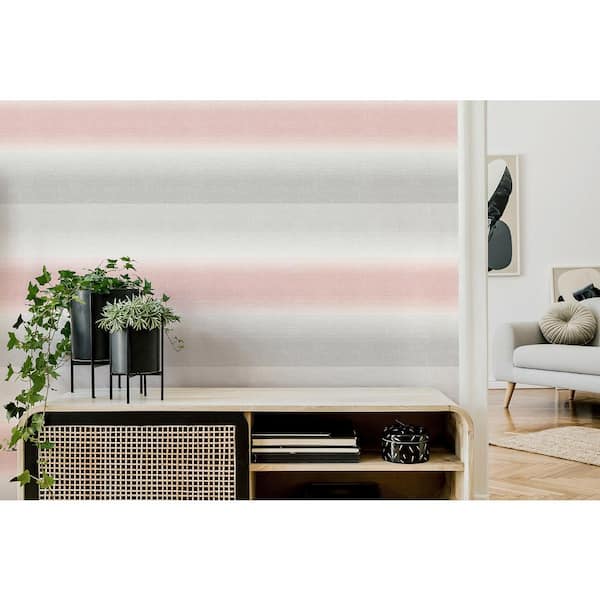 pink horizontal striped wallpaper