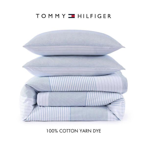 Tommy Hilfiger Modern Stripe 2-Piece White/Pale Blue/Dark Blue