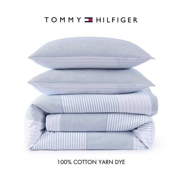 Tommy Hilfiger Modern Stripe 3-Piece White/Pale Blue/Dark Blue