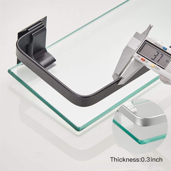 Bathroom Accessories Aluminum White Black Bathroom Shelves Kitchen