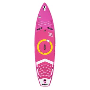 11 ft. Baby Pink PVC Inflatable Stand Up Paddle Board with Accessories