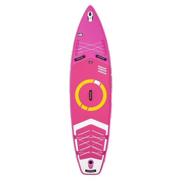 Afoxsos 11 ft. Baby Pink PVC Inflatable Stand Up Paddle Board with