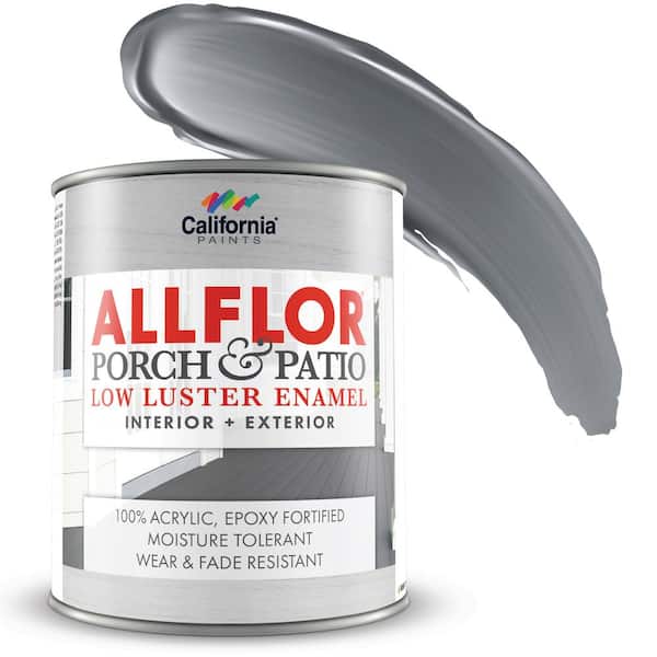California Paints 1 qt. Deck Gray ALLFLOR Porch and Floor Low Luster Enamel Paint
