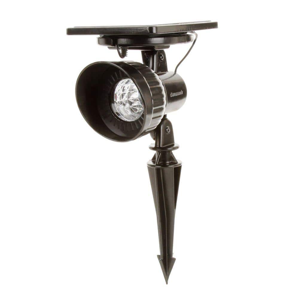 Progressive Warm White LED Solar Powered Landscape Spotlight