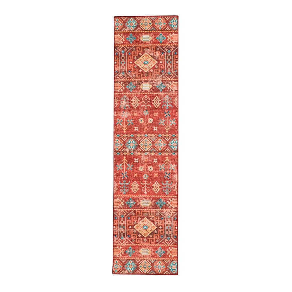 Washable Rosa Red/Ivory 2 ft. x 8 ft. price history on PriceWatchPro