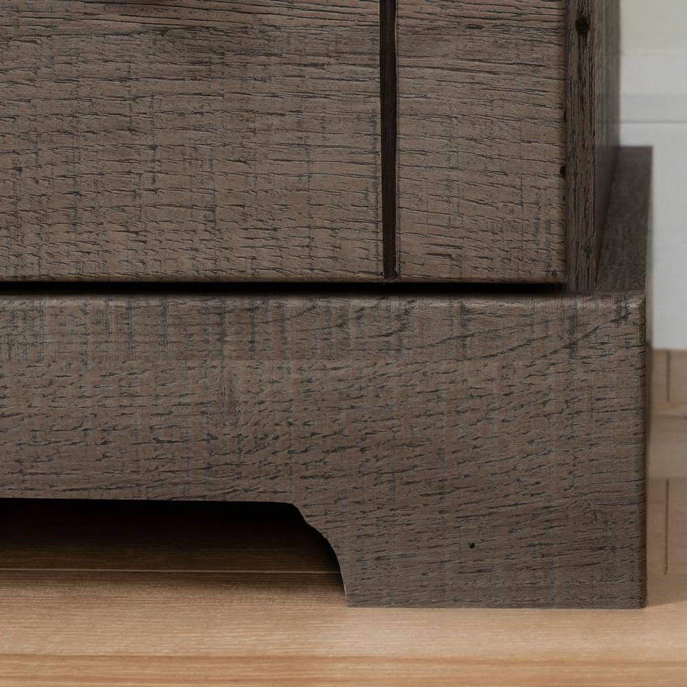Avilla Fall Oak 2-Drawer Modern Nightstand with Open Space