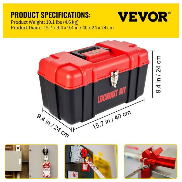 Lockout & Tagout Kits Heavy-Duty Lockout Tagout Station Kit - Wall ...