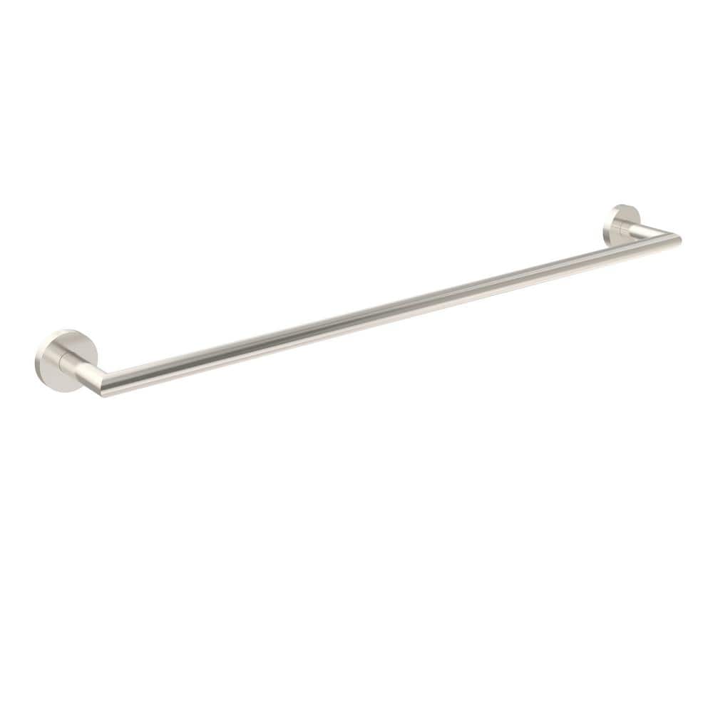 Satin Nickel 24" Wall Mounted Metal Towel Bar