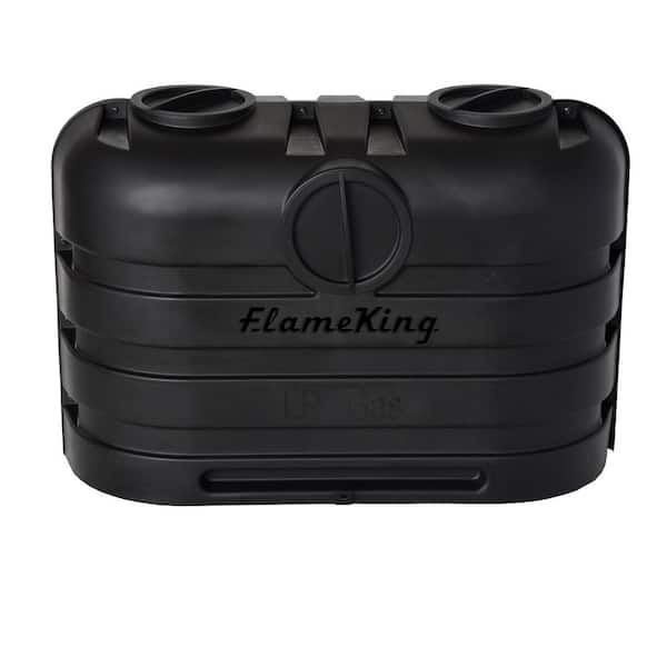 Flame King Heavy Duty Dual 20 lbs. Black Propane Tank Cover for RV, Camper and Travel Trailer