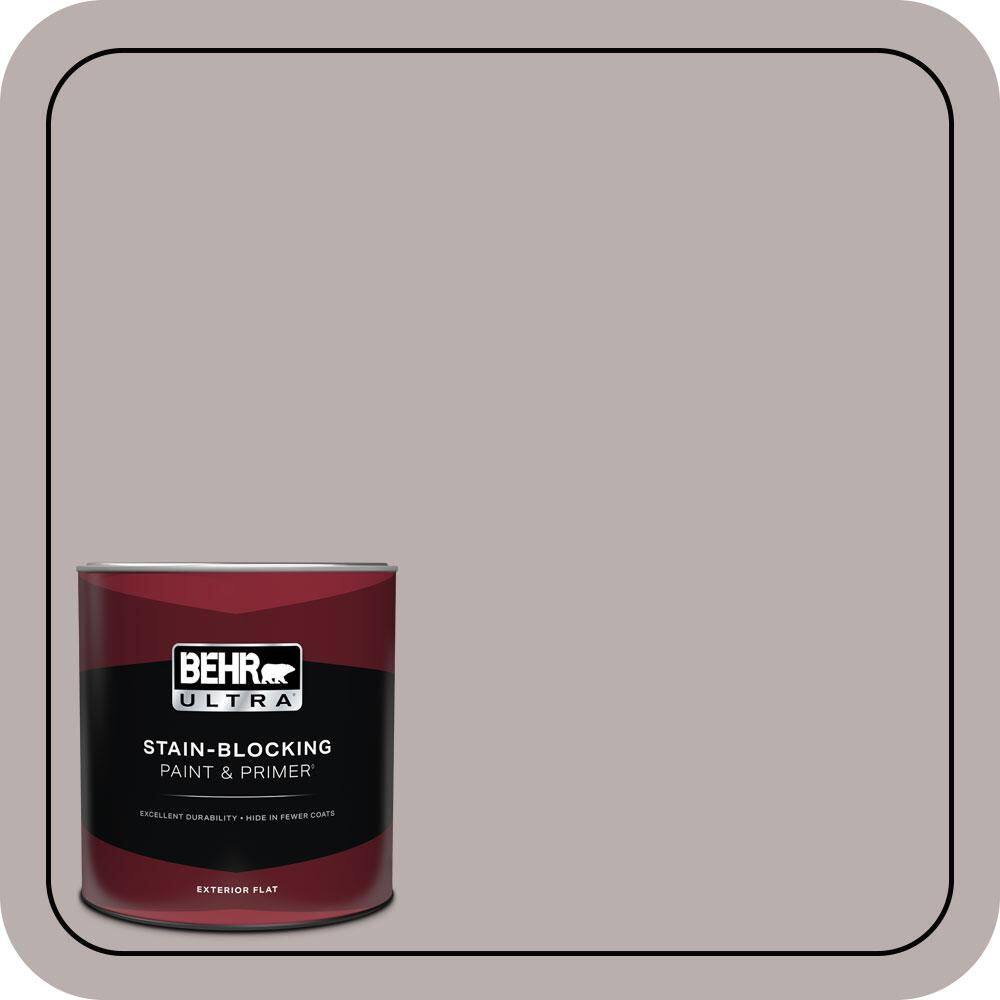 1 qt. #PPU17-11 Vintage Mauve Flat Exterior Paint & Primer product image for price tracking