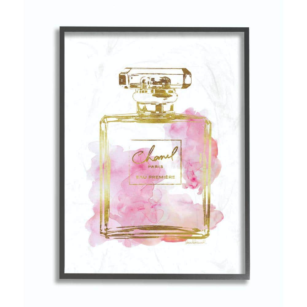 Stupell Industries Pink Roses Perfume Bottle Glam Fashion Bookstack Glam  Painting Black framed Art Print Wall Art, 24 x 30, Design by Amanda  Greenwood 