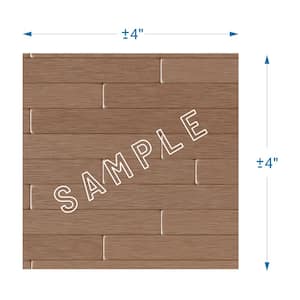 Take Home Sample -Wally Dark Copper 4 in. x 4 in. Metal Peel and Stick Wall Mosaic Tile (0.11 sq. ft.)