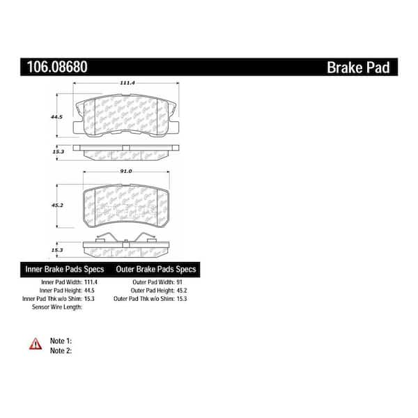 Centric Parts Disc Brake Pad Set