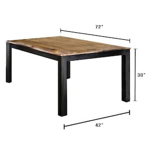 Marshall Rustic Oak Transitional Style Dining Table