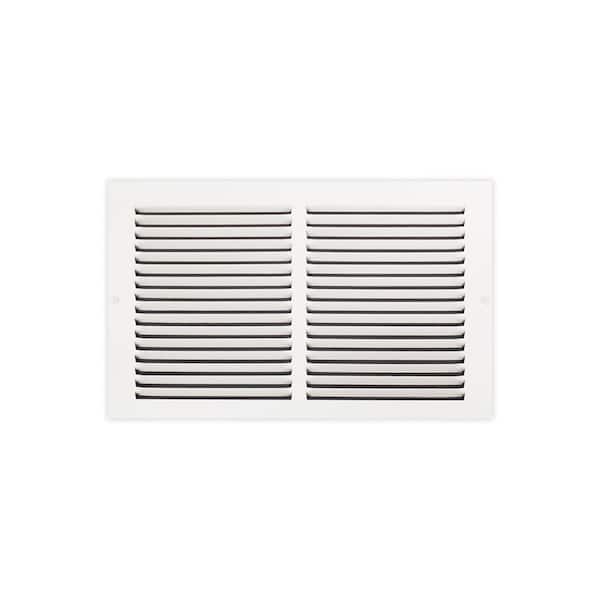 14 in. x 8 in. Steel Return Air Grille in White
