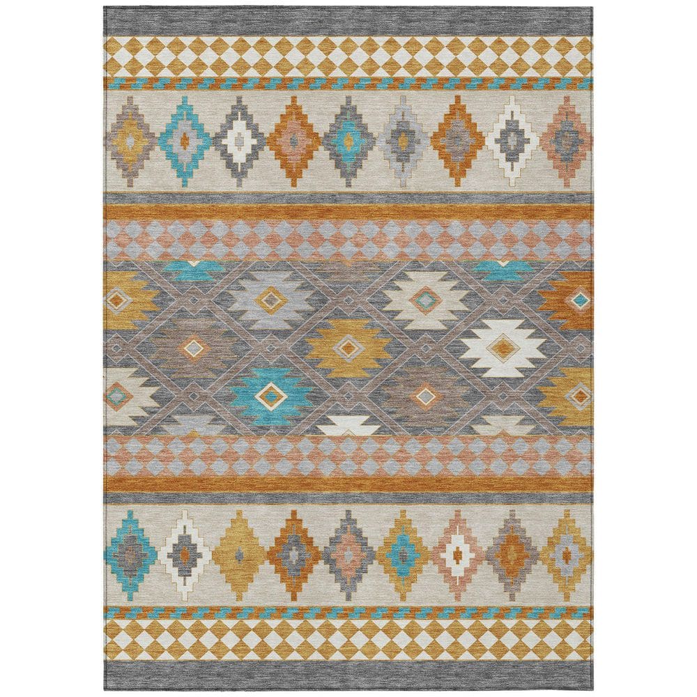 Chantille Machine Washable Indoor/Outdoor Abstract ACN2519 Gray 3 ft. x 4 ft. Area Rug price history on PriceWatchPro
