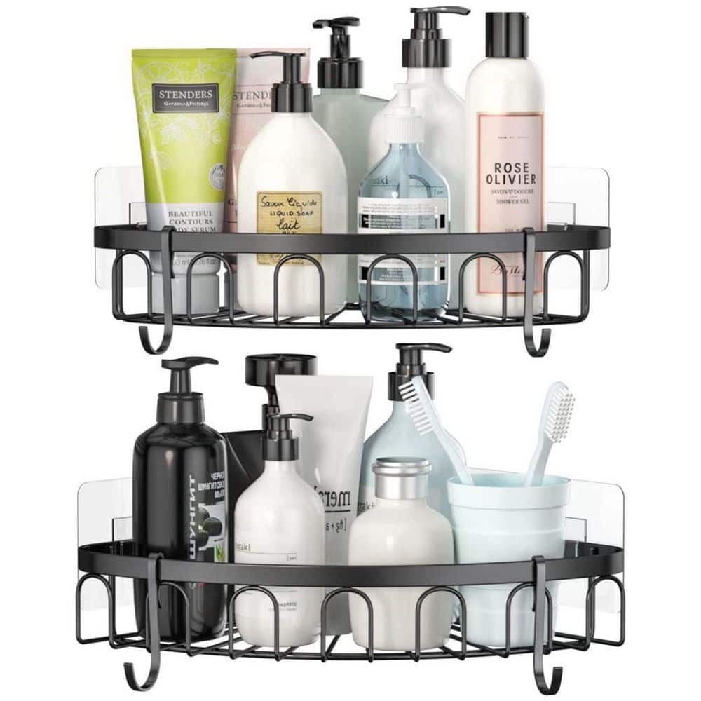 TAILI Suction Shower Caddy, Bathroom Shower Basket Wall Mounted Shower  Organizer Shelf for Shampoo, Body Wash, Conditioner, Plastic Shower Rack  for