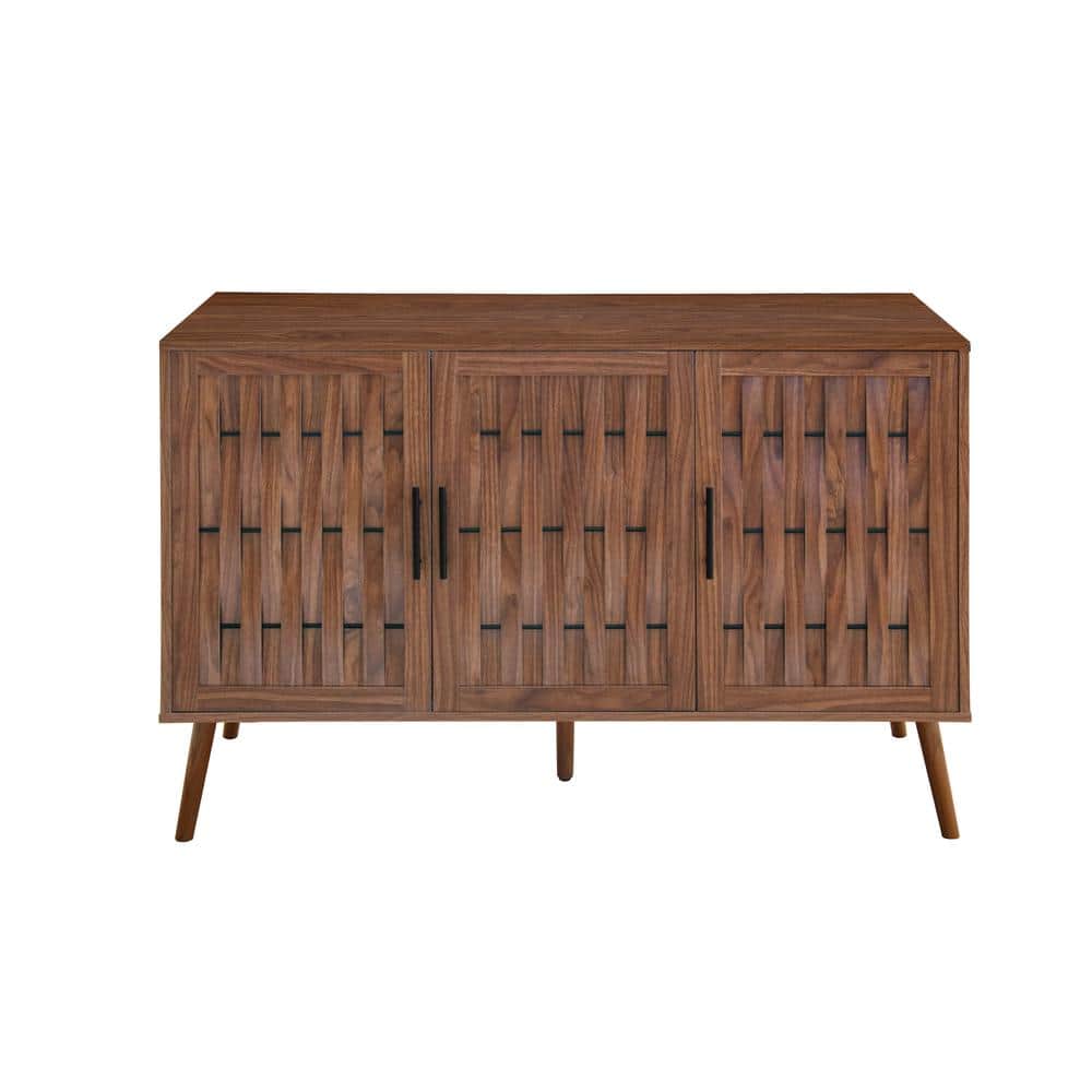 47 in. W x 15 in. D x 33 in. H Ready to Assemble Walnut-Color Accent Storag
