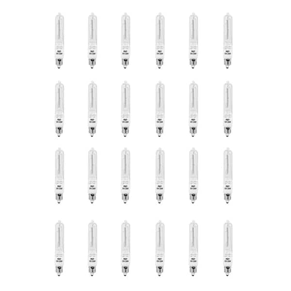 Feit Electric 250-Watt Warm White (3000K) T4 Mini-Candelabra Dimmable Halogen 120-Volt Pool and Spa Light Bulb (24-Pack)