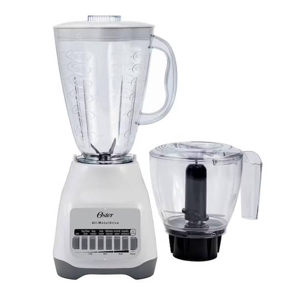 Oster Oster 48 fl. oz. 3 Speed 700 Watt 2-in-1 Kitchen System Blender and Food Chopper in White