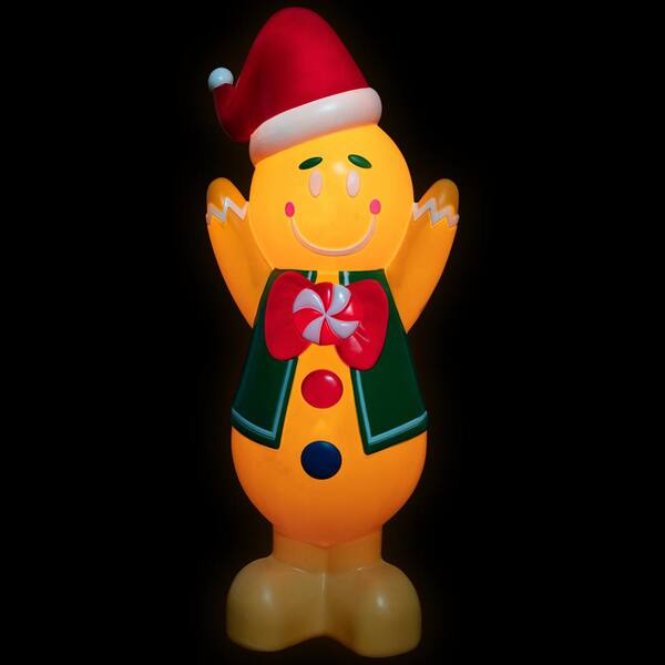 Lighted Blow Mold Gingerbread Man orders Christmas Decor