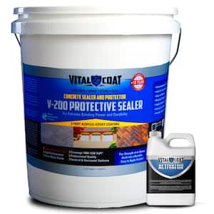 V-200 Protective 46 lb. Water Base Acrylic Epoxy Quick Drying Concrete Masonry and Stone Sealer