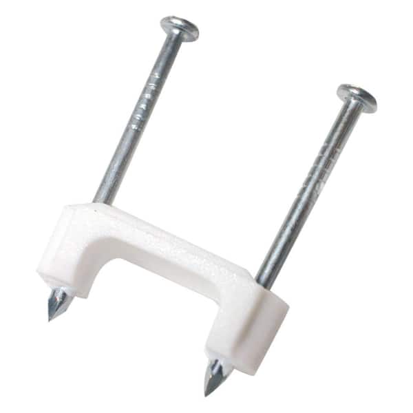 Gardner Bender 3/4 in. White Plastic Staples for Non-Metallic Cable (175-Pack)
