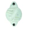Field Guardian 2 In. White Polytape Nail-On Offset Insulator For Wood Post 25 Pack 102141