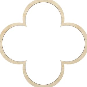 33 in. W x 33 in. H x-3/8 in. T Small Woodall Decorative Fretwork Wood Ceiling Panels, Birch