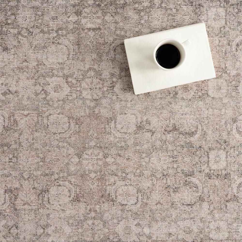 Delphi Dark Beige Rectangular Synthetic Area Rug, 6' 7" x 9'
