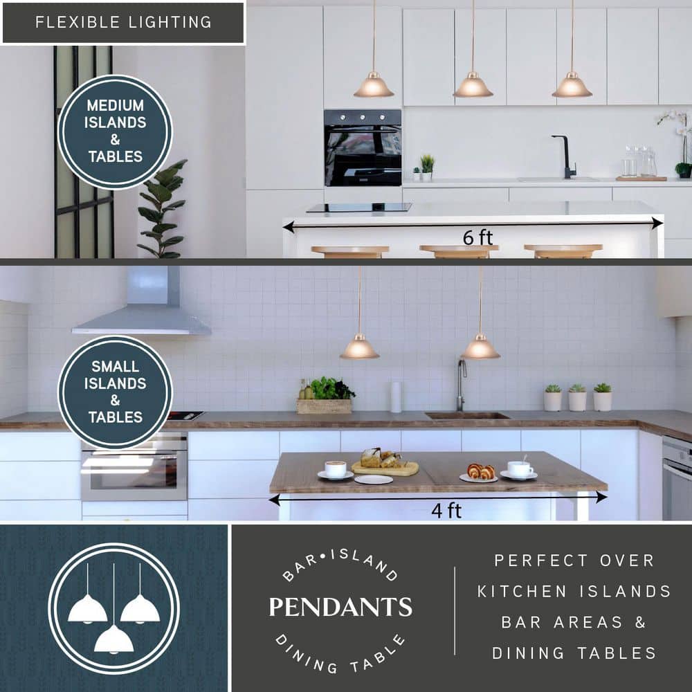 Brushed Nickel Mini Pendant with Alabaster Glass Shade