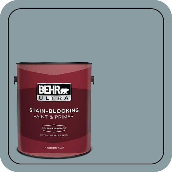 BEHR ULTRA 1 gal. #540F-4 Shale Gray Extra Durable Flat Interior Paint & Primer