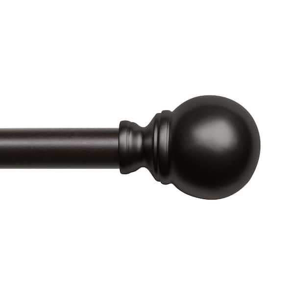EXCLUSIVE HOME Sphere 36 in. - 72 in. Adjustable 1 in. Single Curtain ...
