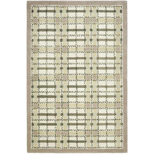 SAFAVIEH Colorweave Plaid Sharkey Gray 5 ft. x 8 ft. Area Rug