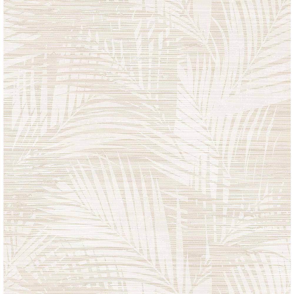 Brewster Motmot Cream Palm Cream Wallpaper Sample 2766-24402SAM - The ...